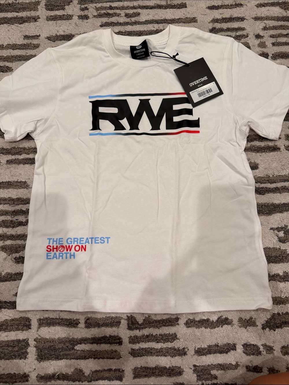 Overtime RWE White Graphic Tee